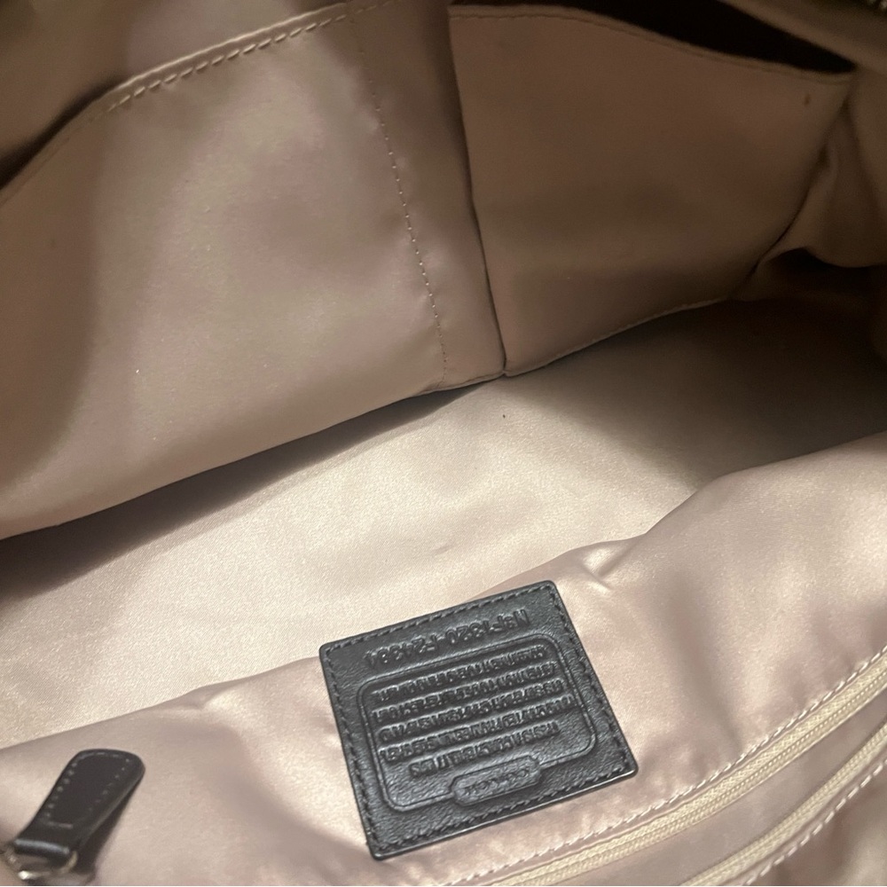 Coach Morgan Python Satchel Shoulder Bag - Black … - image 8